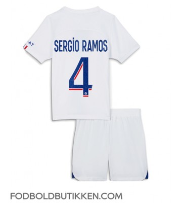 Paris Saint-Germain Sergio Ramos #4 Tredjetrøje Børn 2022-23 Kortærmet (+ Korte bukser)